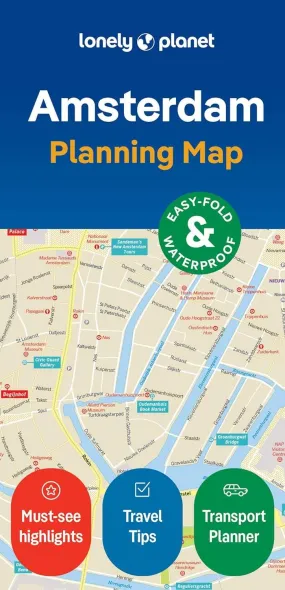 Amsterdam City Map (2nd Edition) by Lonely Planet