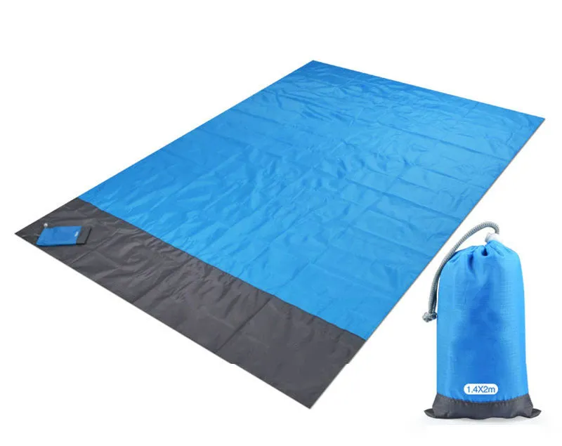 200x210cm Pocket Picnic Waterproof Beach Mat Sand Free Blanket Camping Outdoor Picknick Tent Folding Cover Bedding