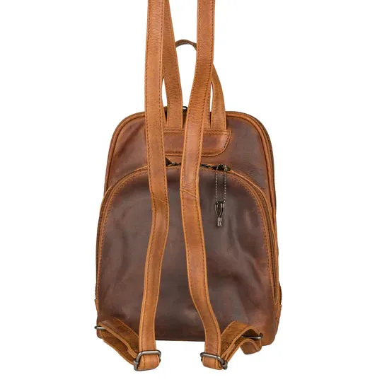 Abby Leather Concealed Carry Leather Backpack