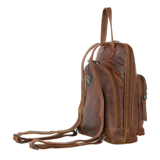 Abby Leather Concealed Carry Leather Backpack