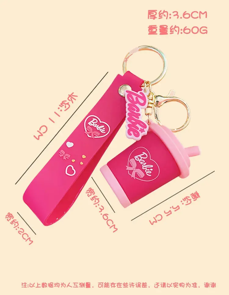 Barbie Coffee Mug PINK | Silicone Lanyard | Keychain