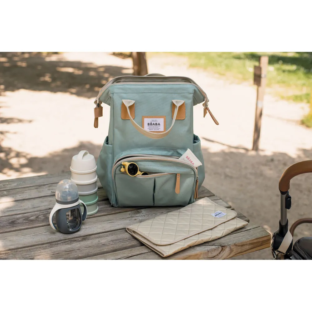 Beaba Wellington Nappy Bag Backpack - Sage Green