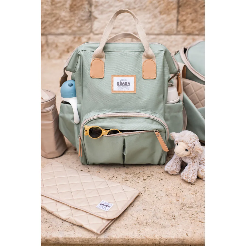 Beaba Wellington Nappy Bag Backpack - Sage Green