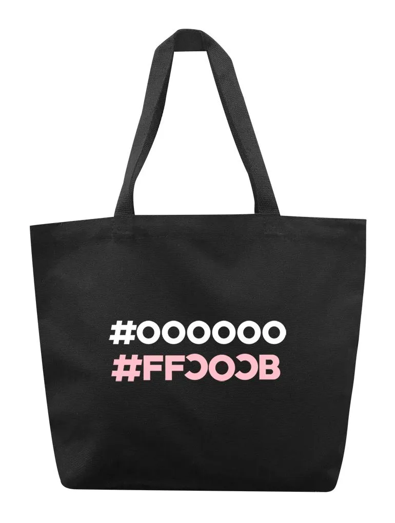 Black & Pink Hexcode Tote