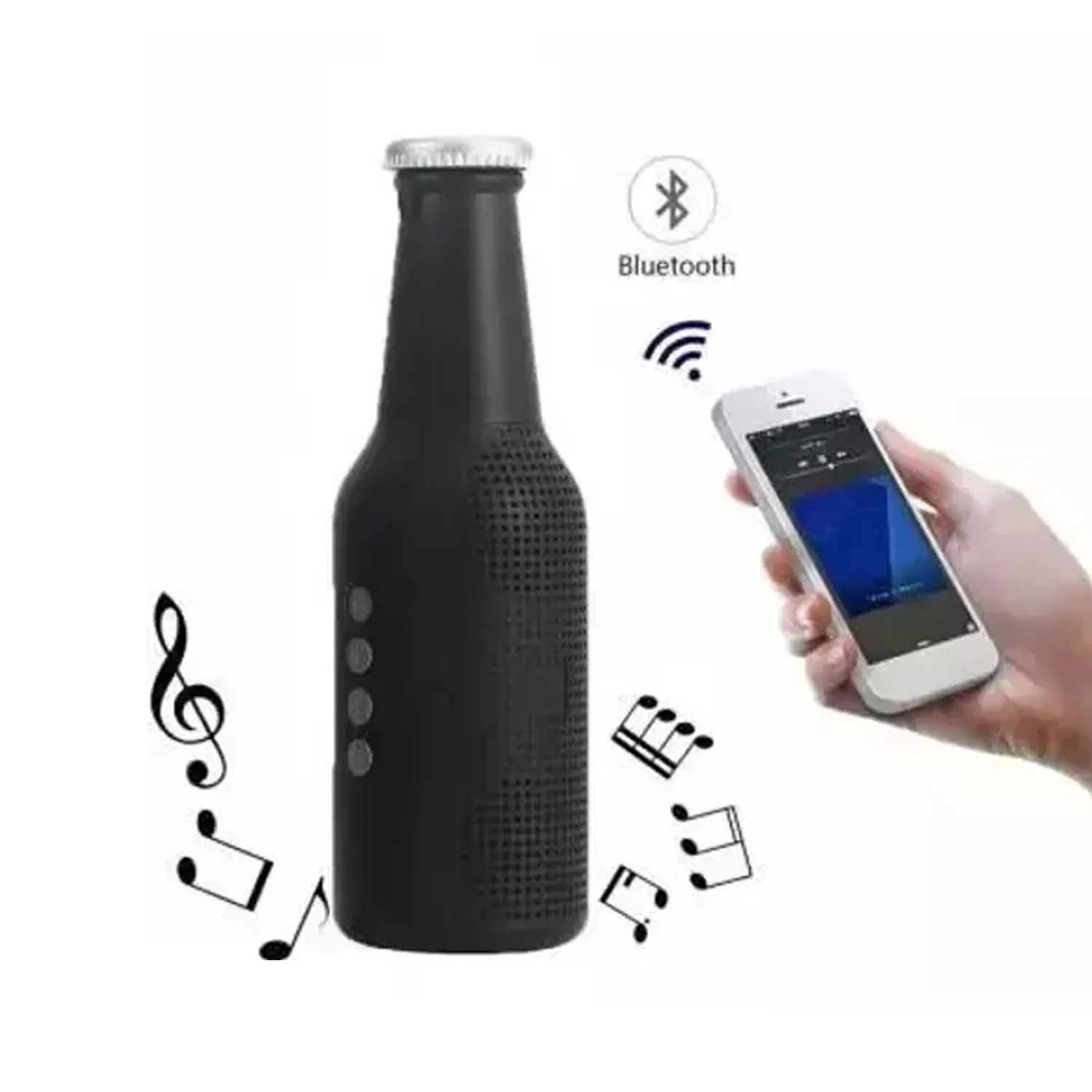 Bottle Shape Bluetooth Speaker And Weatherproof Enhanced Wireless USB Rechargeable Calling / FM / AUX / USB / SD Card Support Portable Bluetooth Speaker with Rich Deep Bass blootuth speaker(Media Player)