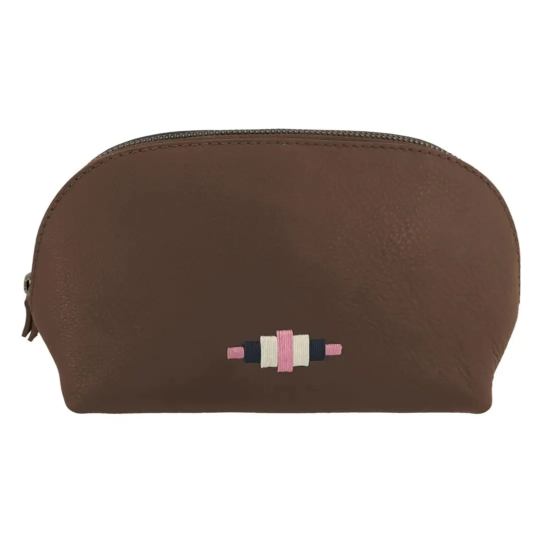 Brillo Cosmetic Bag - Dusty Pink/Navy/Cream by Pampeano