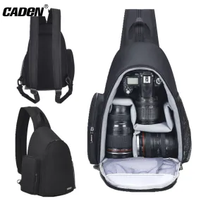 CADeN DSLR Camera Backpack for Nikon Sony Canon Photography Equipment Shockproof Water-resistant Shoulder Bag for Outdoor Travel