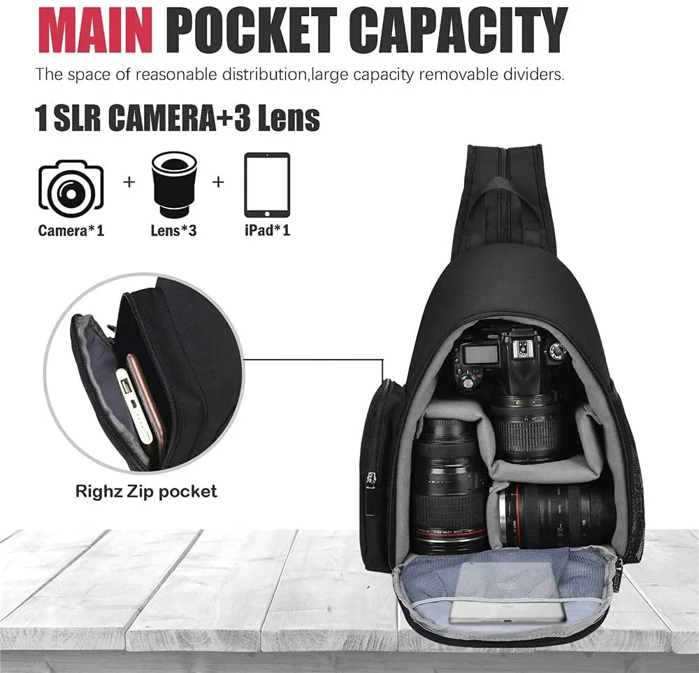 CADeN Professional DSLR Camera Bag Camera Backpack Waterproof Digital Camera Shoulder Bag Video Camera Case For Sony Canon Nikon