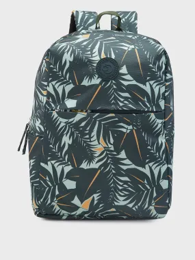 Caprese Eddy Laptop Backpack Medium Printed Green