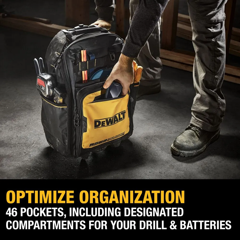 DeWALT DWST560101 PRO Durable Water Resistance Backpack on Wheels