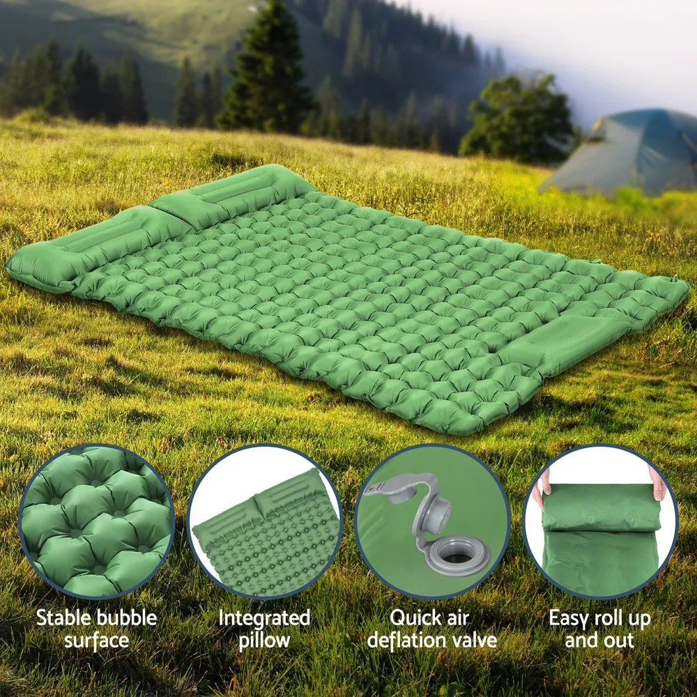 Durable Self-Inflating Camping Mattress with Pillow - Weisshorn