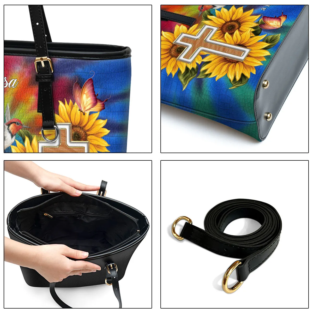 For There Shall Be A Performance Of Those Things Personalized Pu Leather Tote Bag For Women - Mom Gifts For Mothers Day