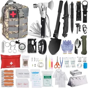 full kit outdoor adventure gear camping and hiking gears gym survival equipment  waterproof survival kit bags