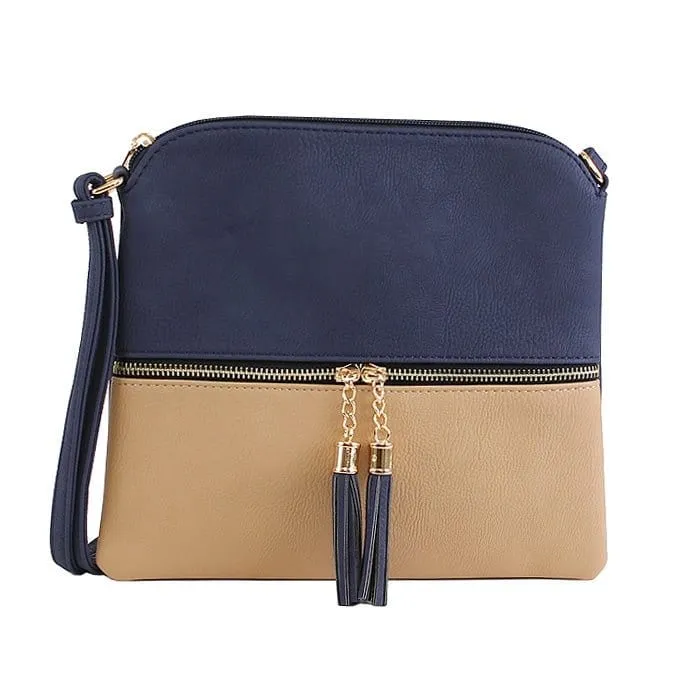 HY2038E Monogrammable Fashion Crossbody Bag With Tassel