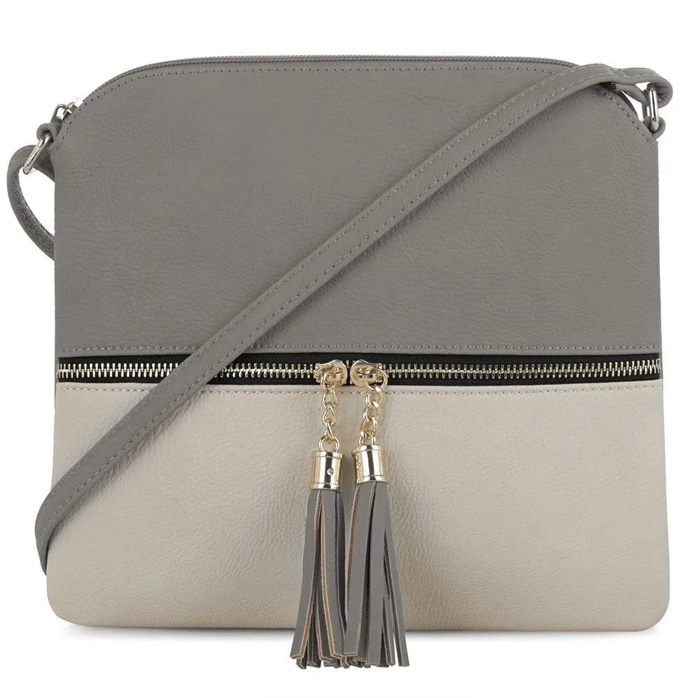 HY2038E Monogrammable Fashion Crossbody Bag With Tassel