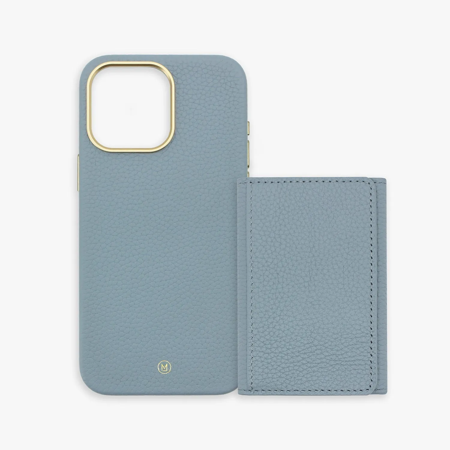 iPhone 13 Pro Leather Case with MagSafe Trifold Wallet Set