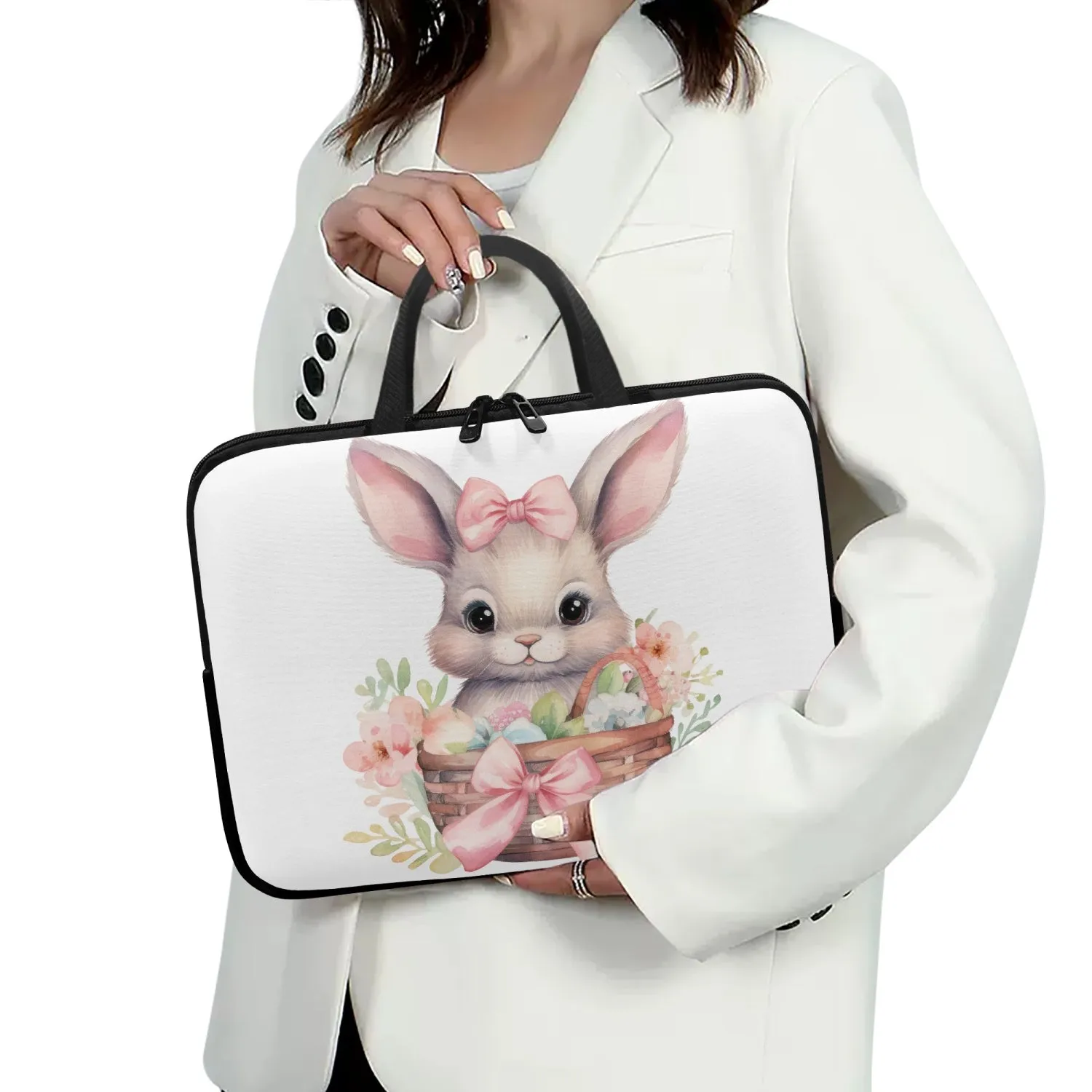 Laptop Sleeve with Handles - Rabbit