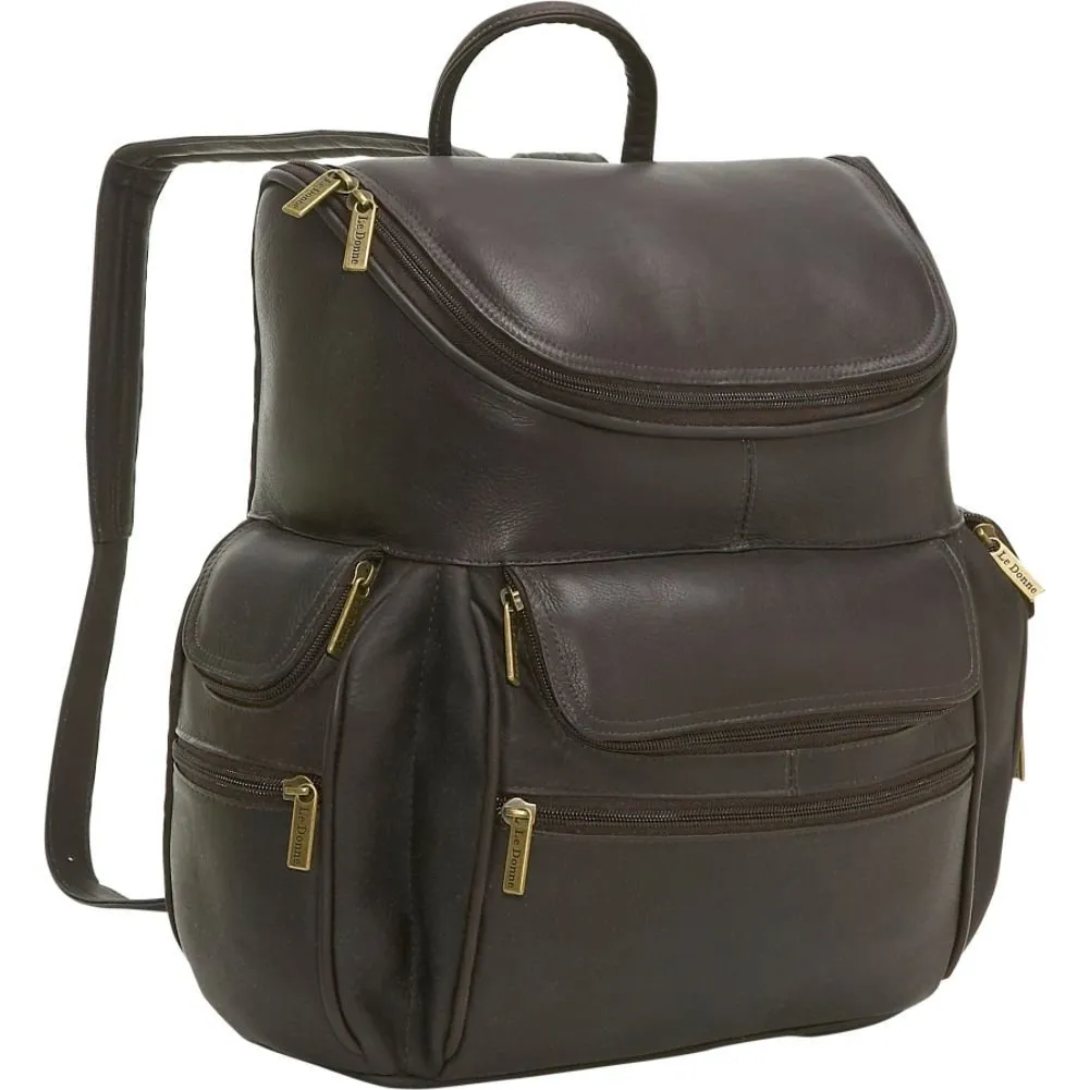 Leather Laptop Backpack