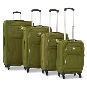 Lightweight Luggage Suitcase 4pcs 360 Wheels - Assorted Colours