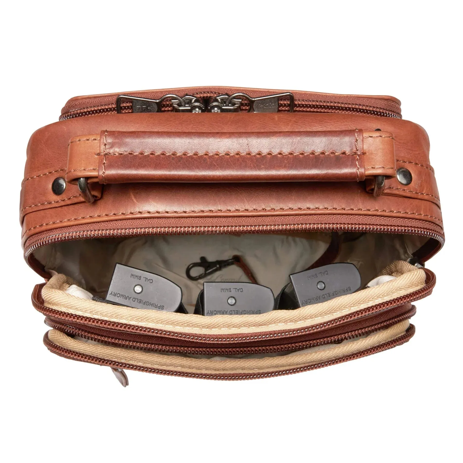 Logan Leather Conceal Carry Unisex Crossbody Bag