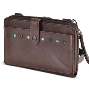 Millie Leather Concealed Carry Compact Crossbody Organizer