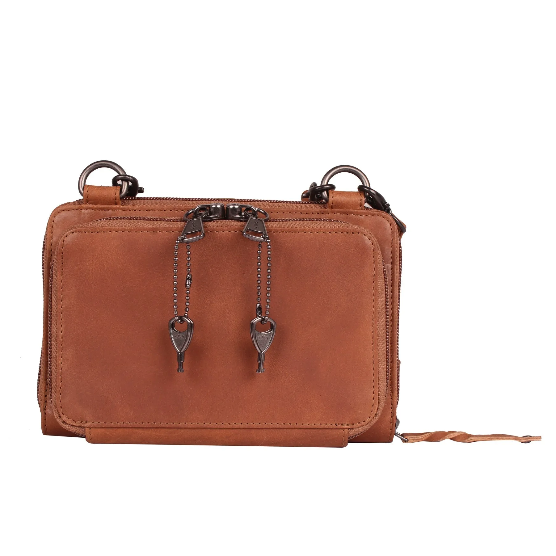 Millie Leather Concealed Carry Compact Crossbody Organizer