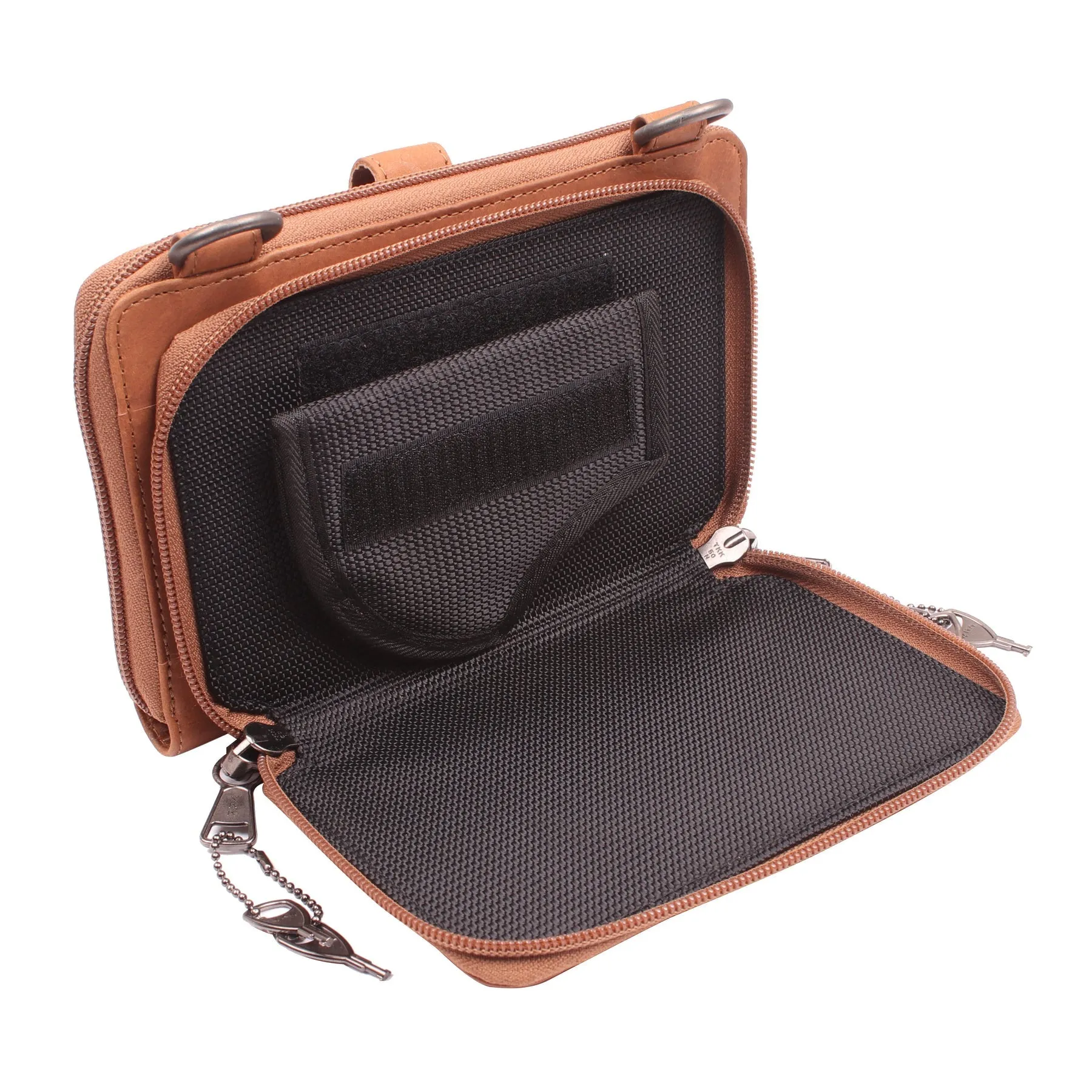 Millie Leather Concealed Carry Compact Crossbody Organizer