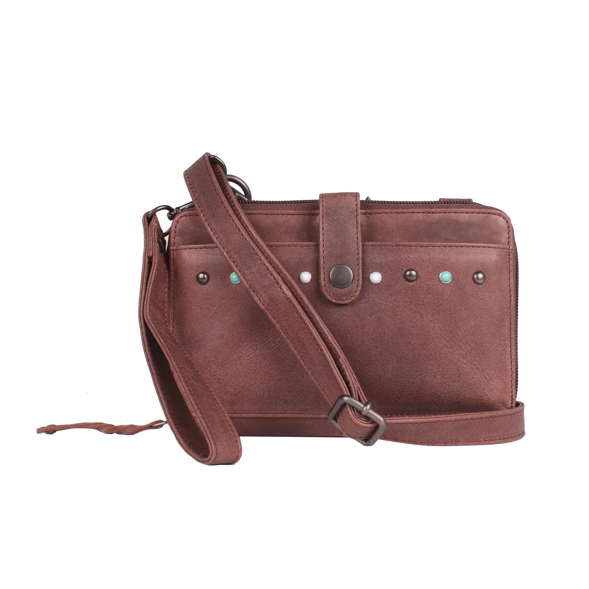 Millie Leather Concealed Carry Compact Crossbody Organizer