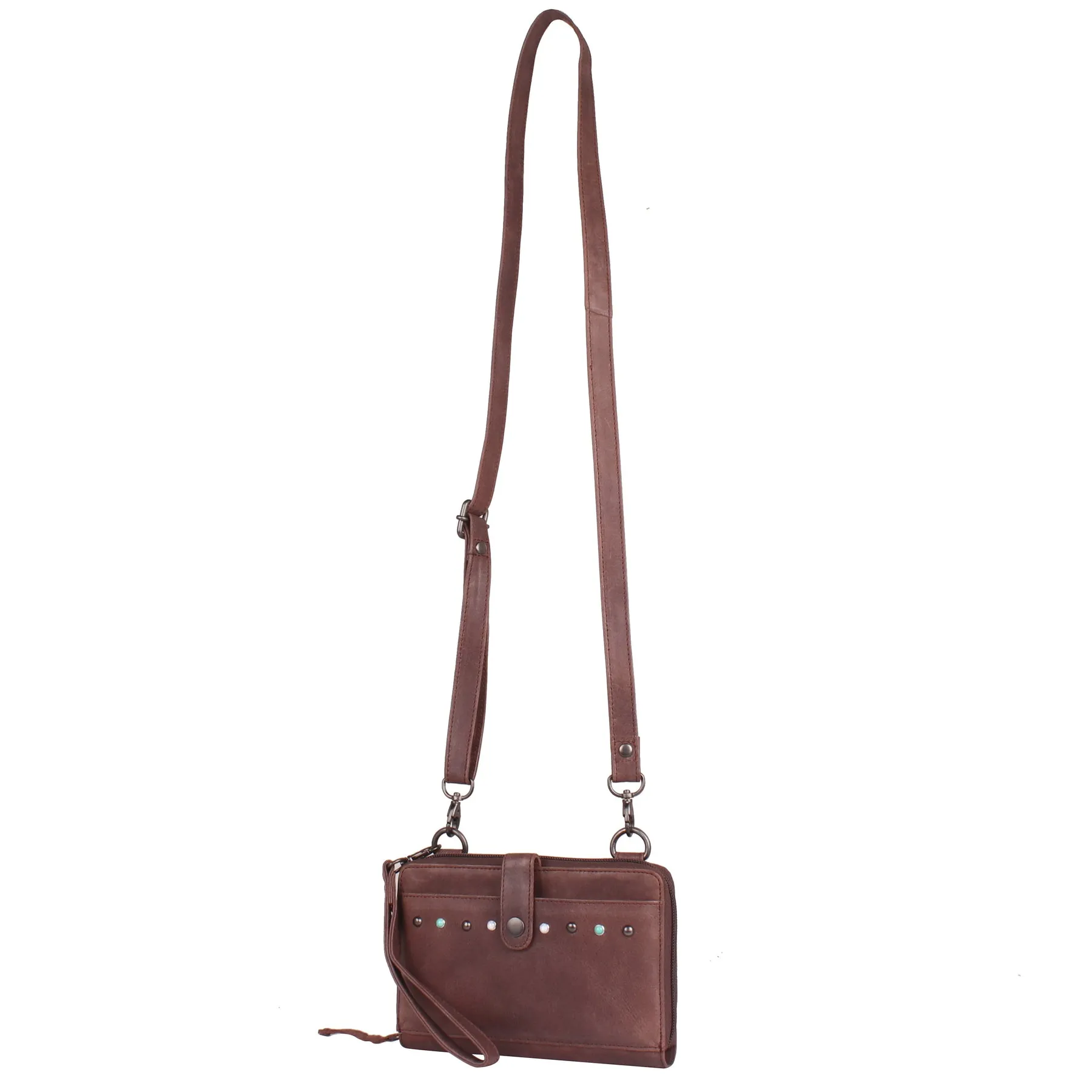 Millie Leather Concealed Carry Compact Crossbody Organizer