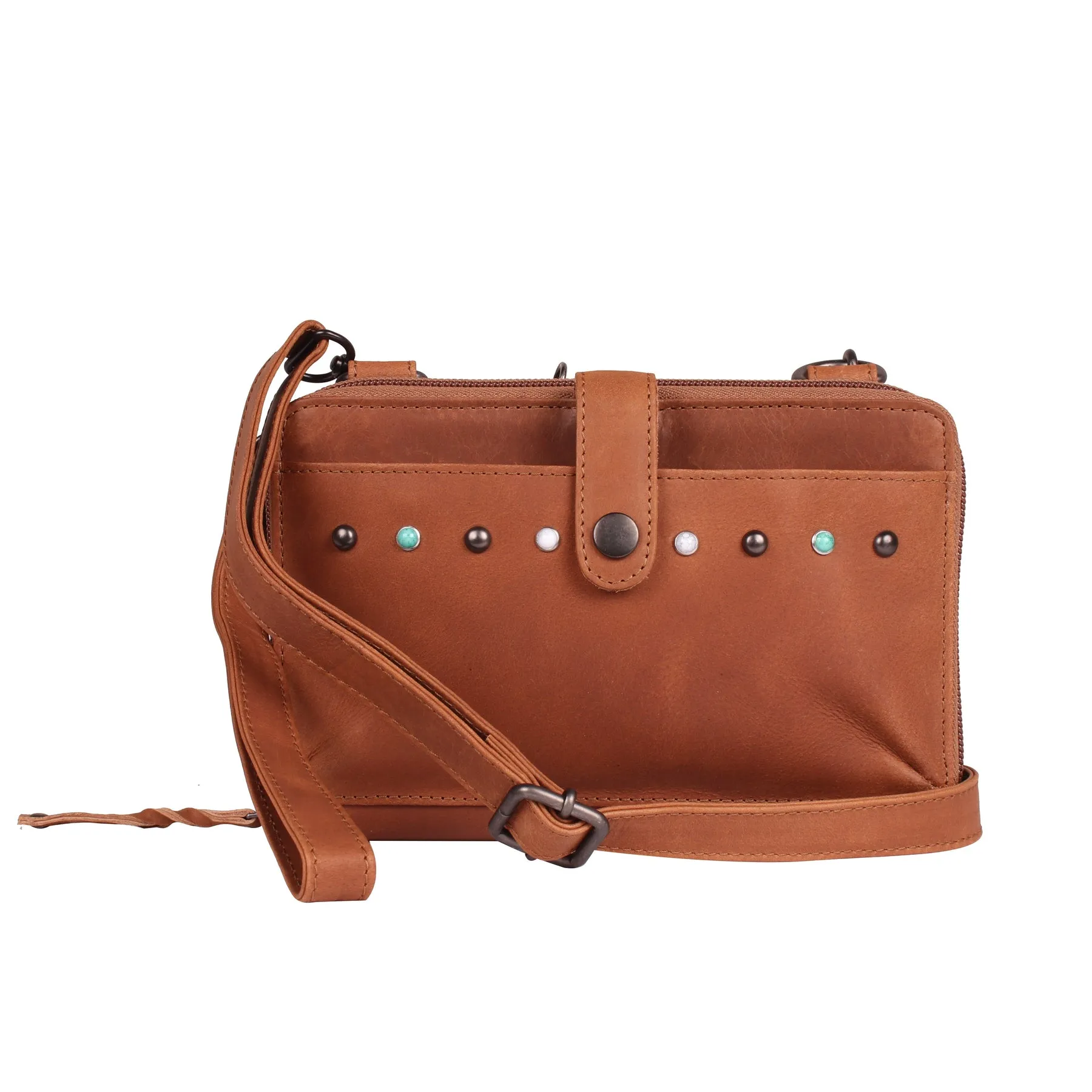 Millie Leather Concealed Carry Compact Crossbody Organizer