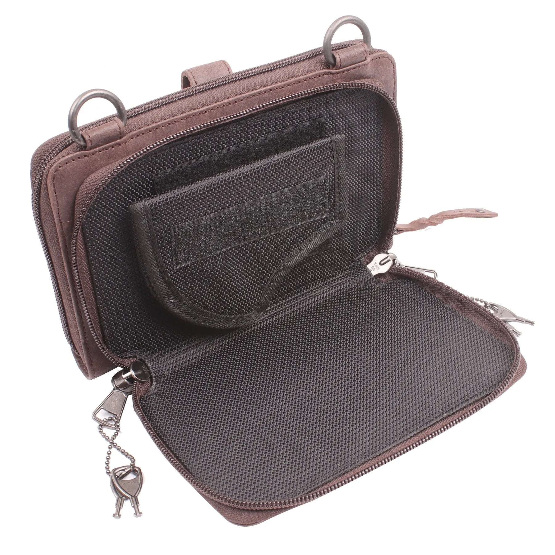 Millie Leather Concealed Carry Compact Crossbody Organizer