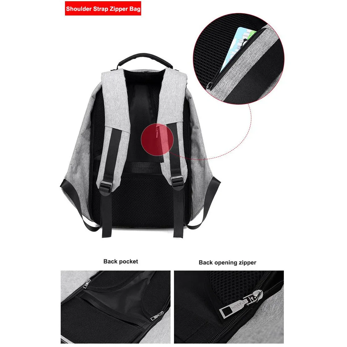 Multifunctional Anti Theft Waterproof Backpack