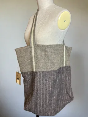 Nimpy Clothing upcycled fabric tote bag