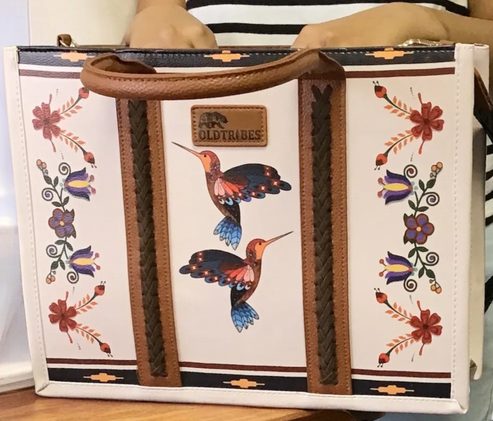 OLDTRIBES™  Leather Handbag (Hummingbird)