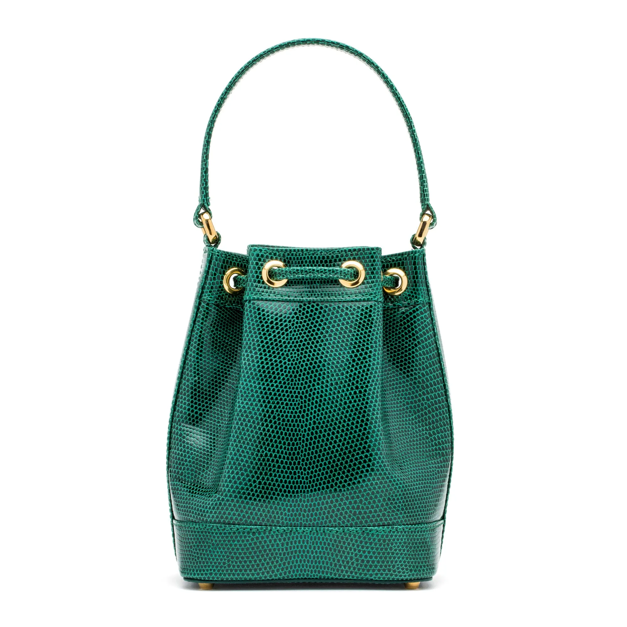 Petite Isla Tote in Green Lizard