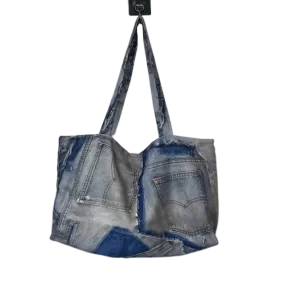 Pre Order:  Cool Patchwork Denim Tote Bag  - WINI