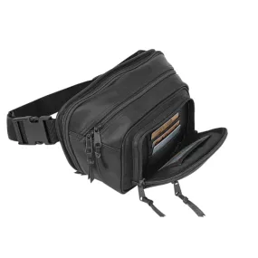 Roma Leather Unisex Expanded Leather Conceal Carry Fanny Pack