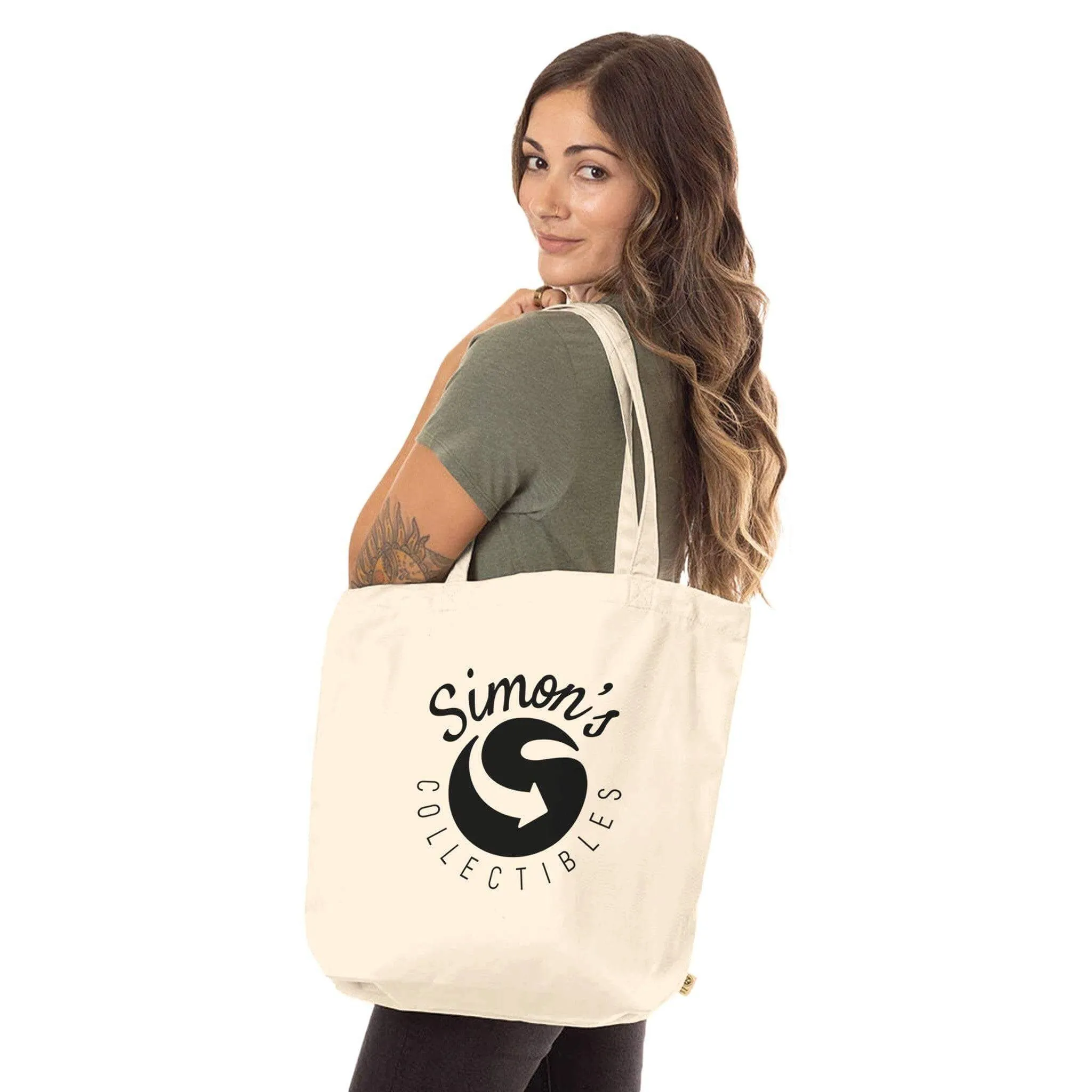 'Simon's Collectibles' Logo Exclusive Organic Tote Bag