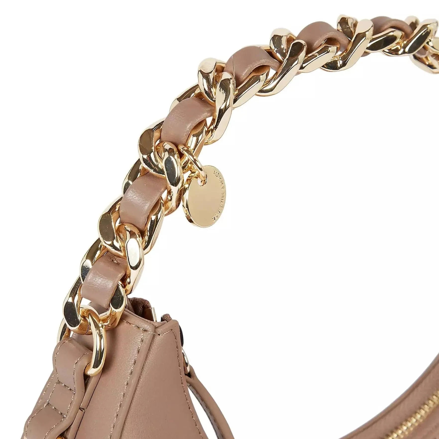 Tommy Hilfiger Chic Chain Strap Shoulder Bag in Oat Milk