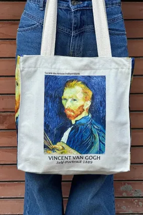 Van Gogh self-portrait 1889 - Tote Bag