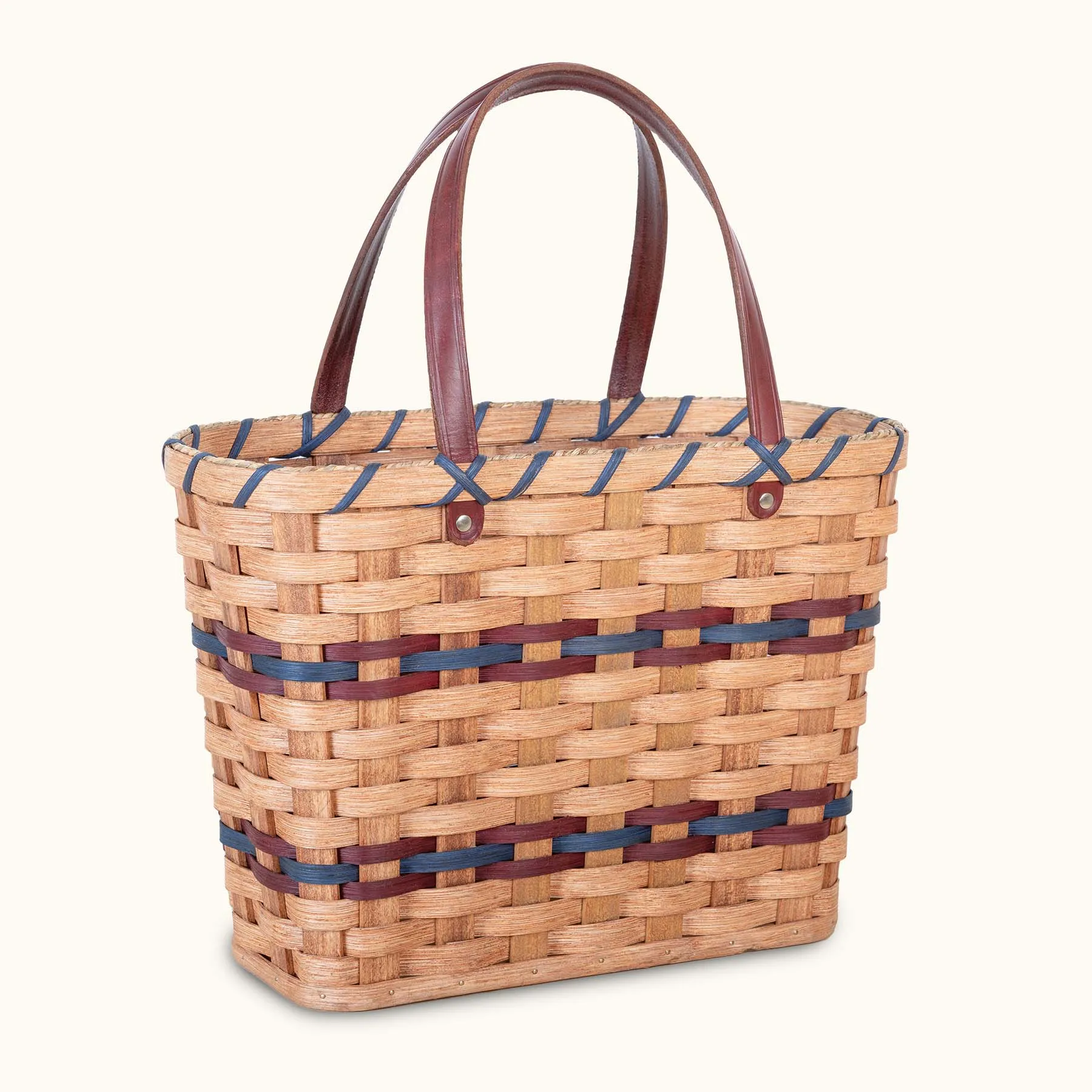 Wicker Project Bag | Crafty Amish Knitting & Crochet Tote