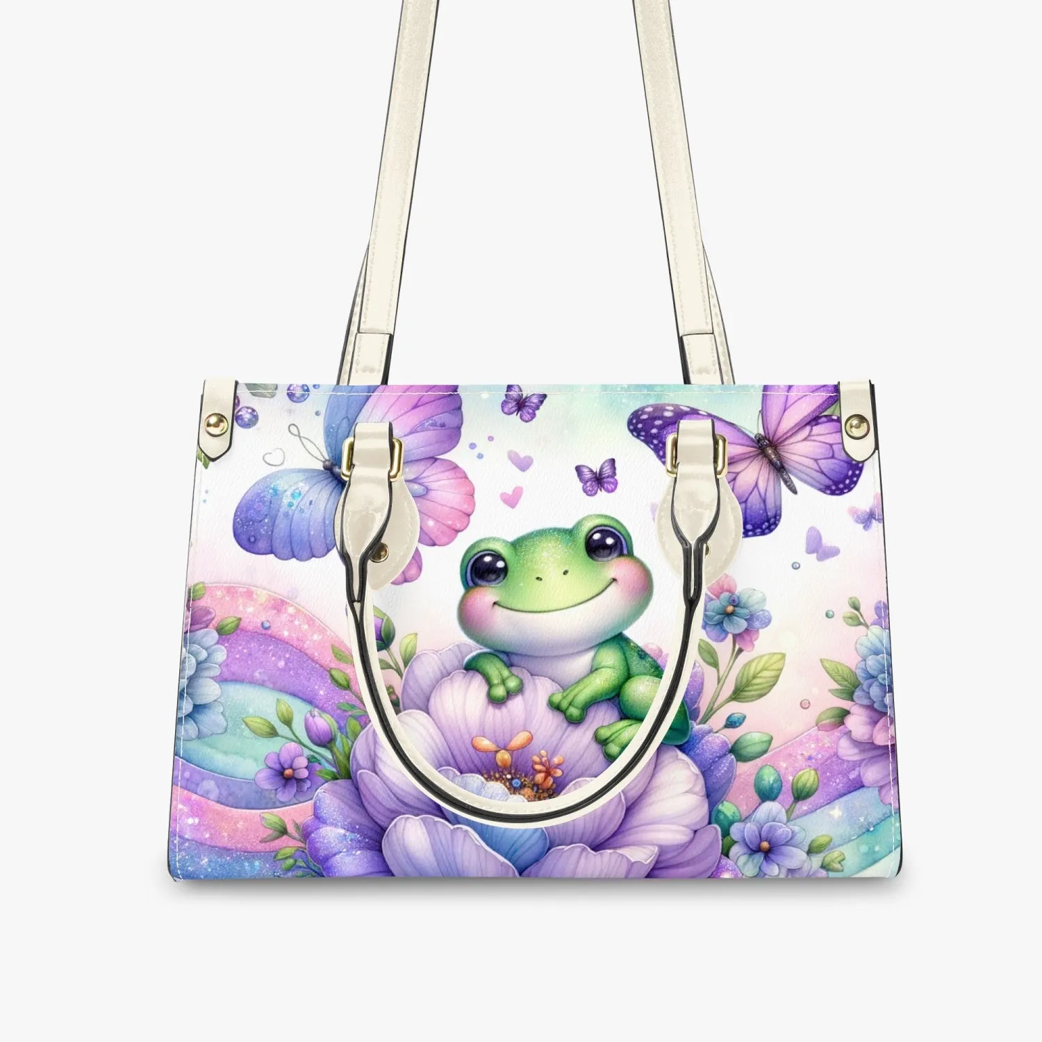 Women's Tote Bag - Long Strap - Frog